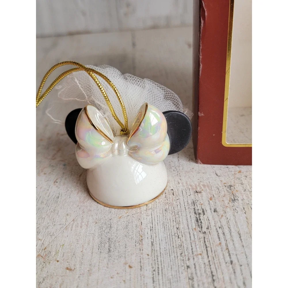 Lenox bride Minnie mouse ears ornament Xmas unique home decor